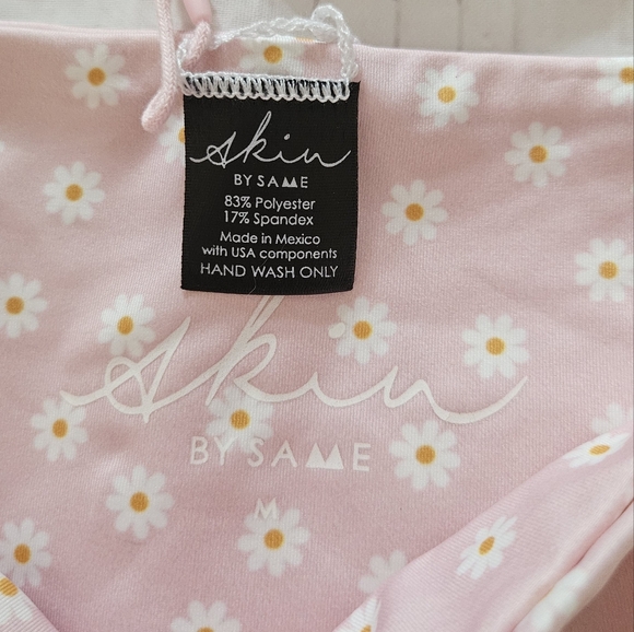 NWTS Skin by Same Women's Pink Floral Bikini Bottom Size Medium - Picture 4 of 5